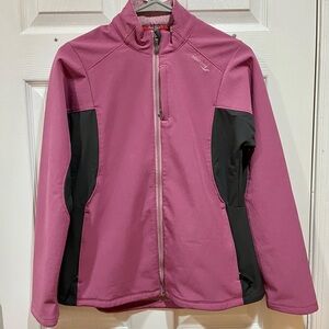 Pink saucony women’s running jacket size small